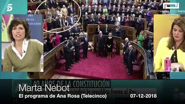 Marta Nebot la tiene dentro muy clavada: Los que abucheaban a Sánchez son franquistas...