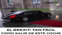 ¿Una señal?: Theresa May se queda atrapada en un coche antes de su reunión con Merkel