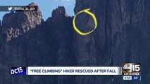 Free climbing hiker, and base jumper rescued Sunday