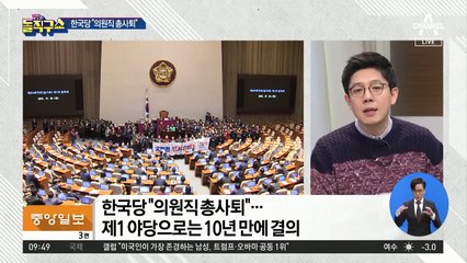 한국당 ‘의원직 총사퇴’ 현실 가능성은?