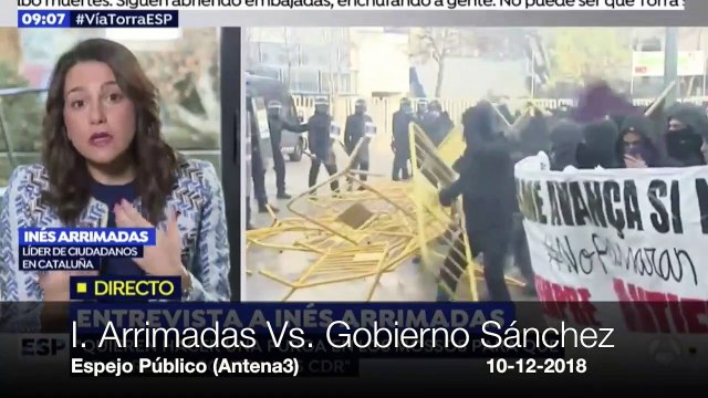 Una afligida Inés Arrimadas llama al orden a Marlaska por abandonar Cataluña: “¿No tiene nada que decir?”