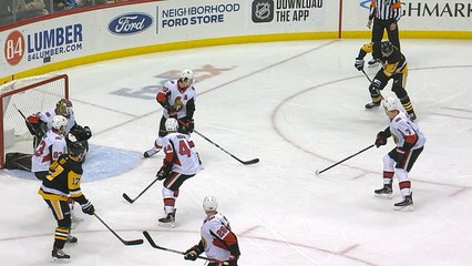 Bryan Rust sets up Evgeni Malkin's second of the game