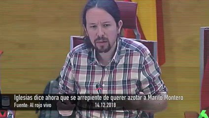 Iglesias dice ahora que se arrepiente de haber deseado azotar a Mariló Montero