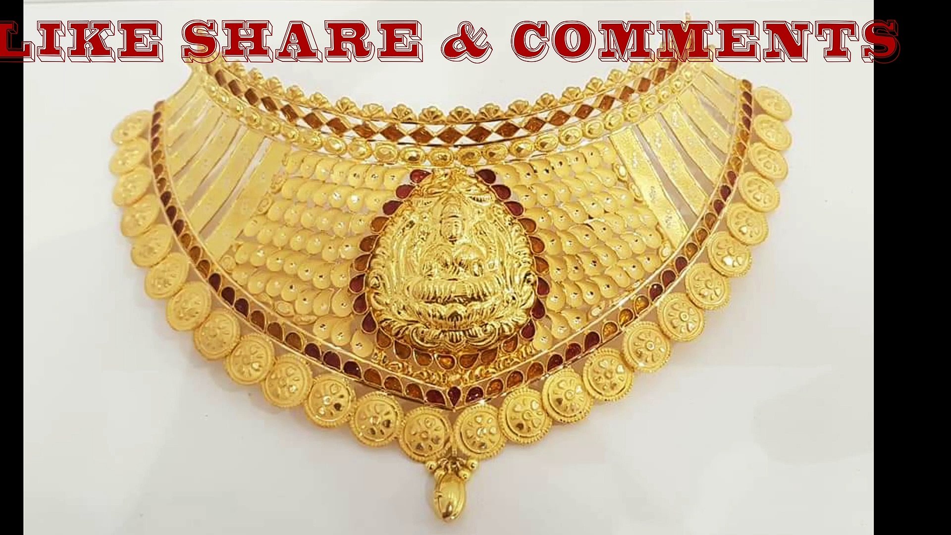 Latest Light Weight Gold Choker Necklace Designs - video Dailymotion