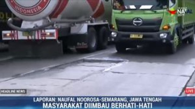 Hati-hati! Jalur Pantura Juwana-Batangan Rusak