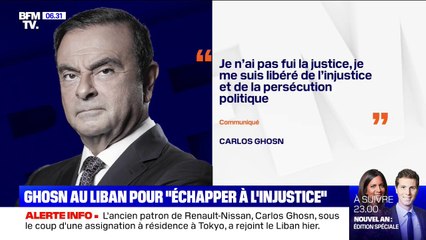 Pourquoi Carlos Ghosn a fui le Japon pour le Liban