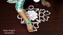 3 dots beautiful kolam designs    easy rangoli    new muggulu patterns