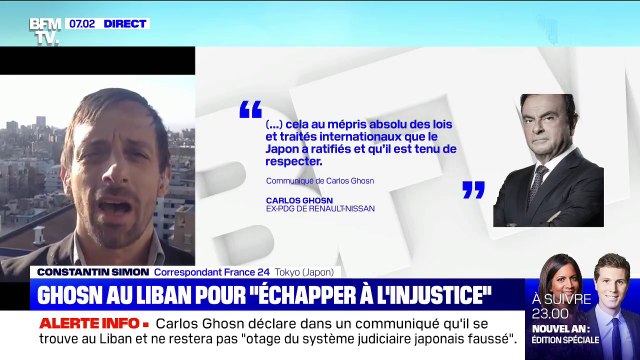 Au Japon, la stupeur et l'humiliation après la fuite mystérieuse de Carlos Ghosn