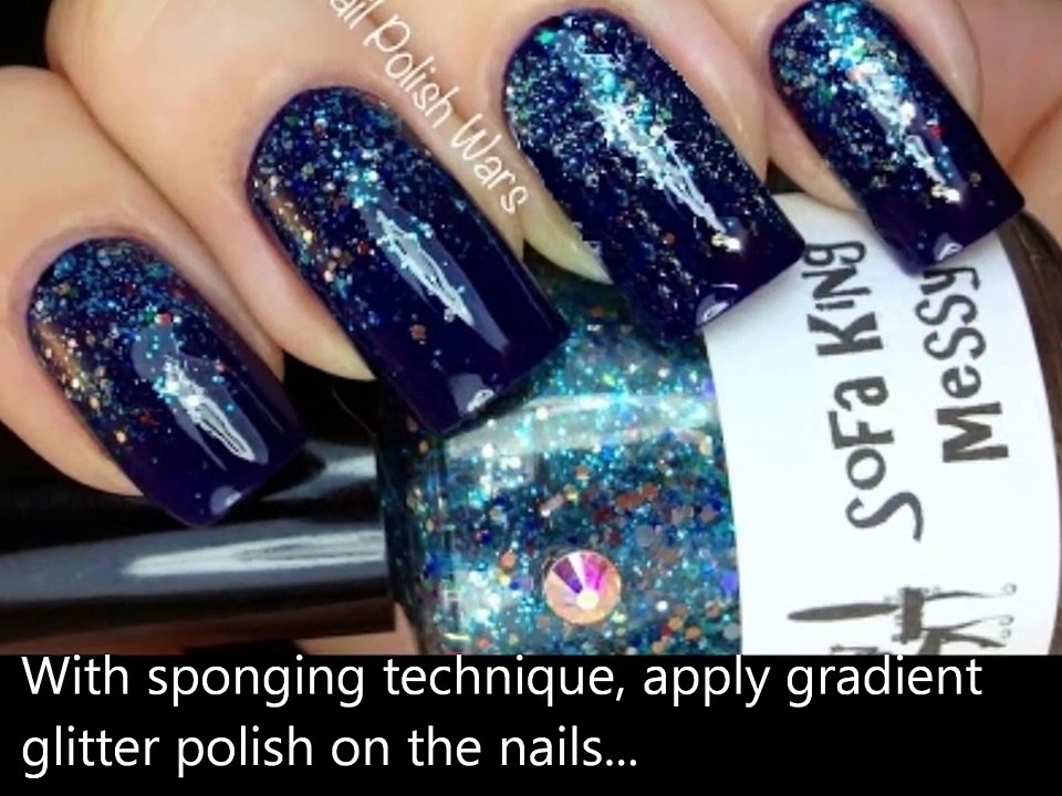 Snow Nail Art _Time lapse Video_ _ Nails Stamp