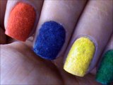 Velvet Nails __ Flocking Nail Art Designs __ Velvet Powder DIY