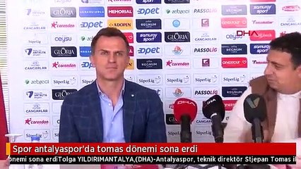 Spor antalyaspor'da tomas dönemi sona erdi