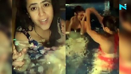 Watch, Ekta Kapoor auditions Karishma Tanna, Anita in the pool for Naagin 5
