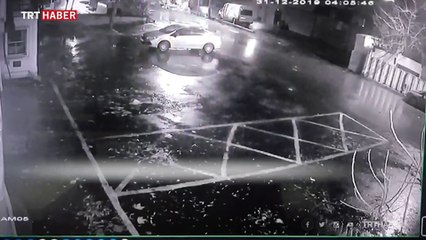 Tekstil fabrikasındaki patlama kamerada