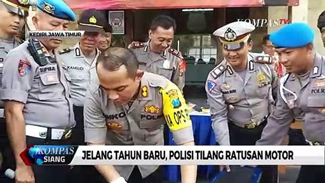 Hati-hati Warga Kediri, Polisi Tilang Ratusan Motor Akibat Knalpot Modif