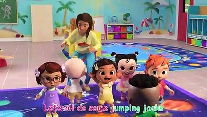 The Stretching and Exercise Song | CoCoMelon Nursery Rhymes & Kids Songs