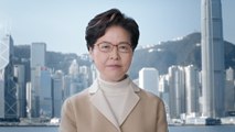 Hong Kong leader Carrie Lam vows in new year video address to rebuild city and bear responsibilities