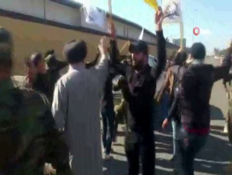 Haşdi Şabi yanıları, ABD'nin Bağdat Büyükelçiliğine girmeye çalışıyor