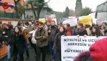 İstanbul Üniversitesi öğrencilerinden yemek protestosu