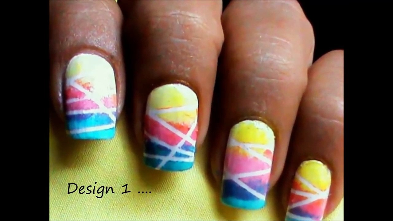 Gradient Nails_ 3 Nail Designs l Nail Art facile ongle long l superwowstyle