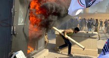 Son dakika: Irak'ta ortalık karıştı! Göstericiler ABD Büyükelçiliği'ni ateşe verdi