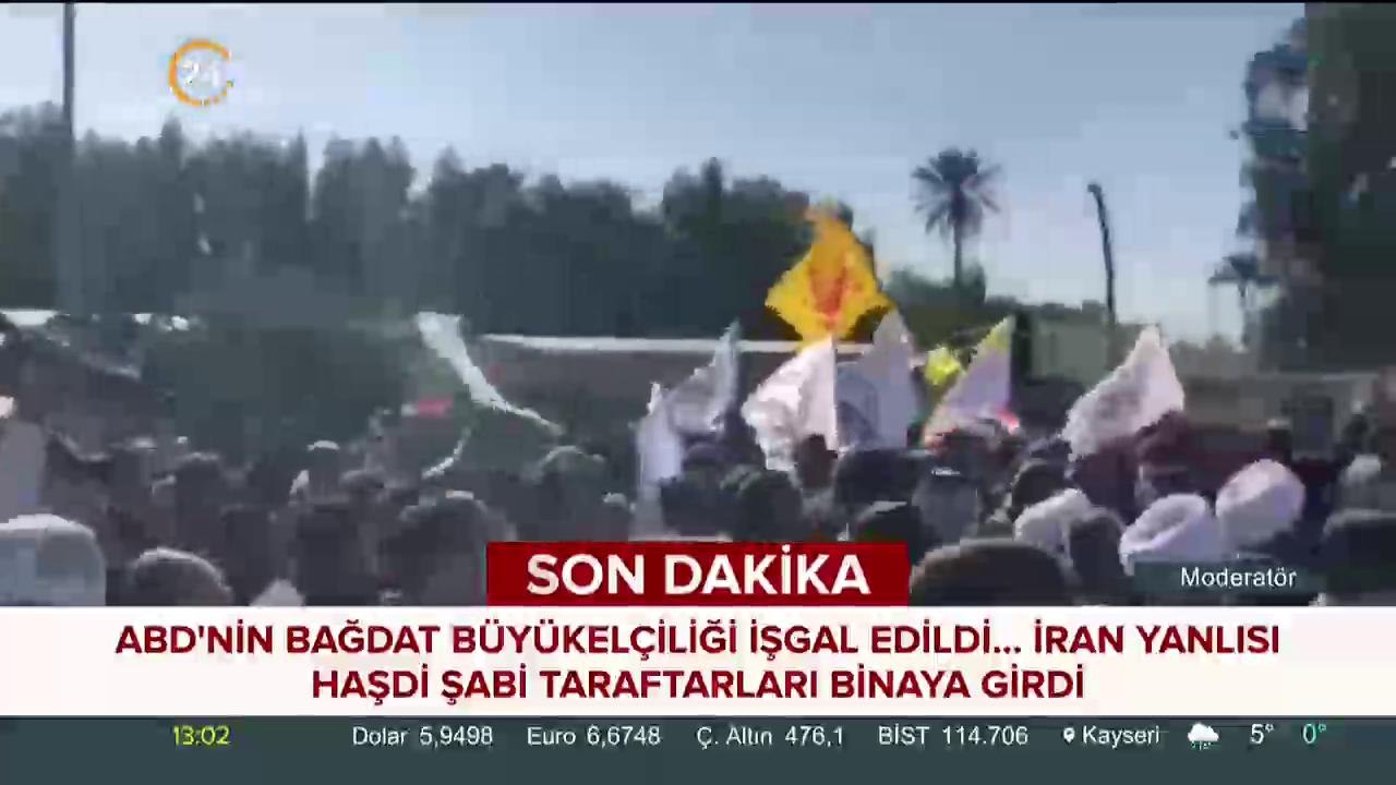 #SONDAKİKA ABD Büyükelçiliği işgal edildi