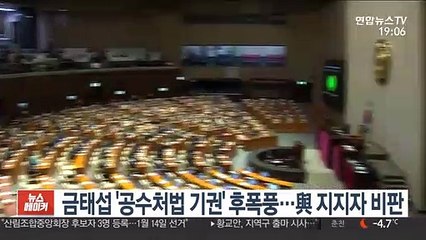 금태섭 '공수처법 기권' 후폭풍…與 지지자 비판