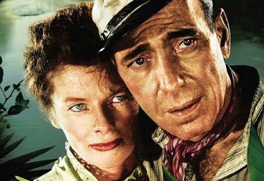 THE AFRICAN QUEEN movie (1951) Humphrey Bogart, Katharine Hepburn, Robert Morley