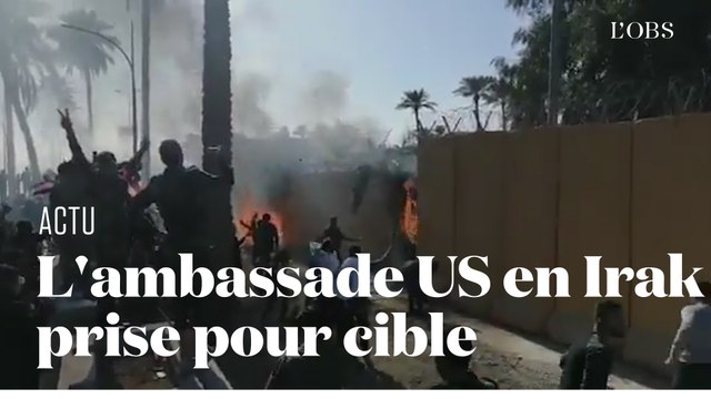 L’ambassade américaine en Irak prise pour cible par des manifestants