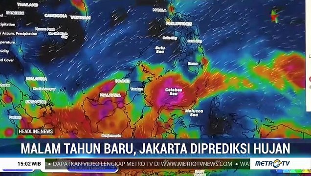 Jakarta Bakal Diguyur Hujan saat Malam Pergantian Tahun