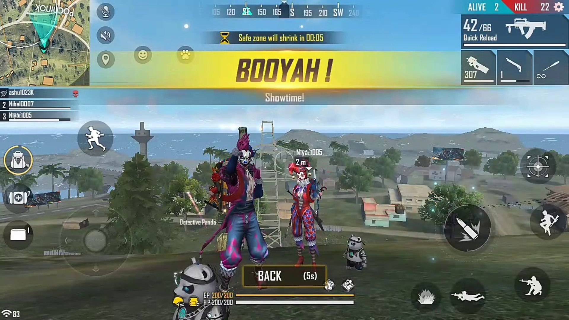 Free Fire Gameplay, 24 Kills Booyah With Groza