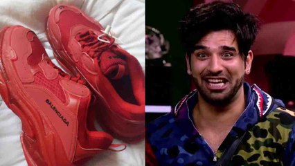 Bigg Boss 13:Akanksha Puri sends new red shoes for Paras Chhabra | FilmiBeat