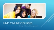 HND Online courses