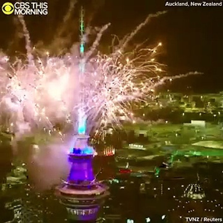 La Nouvelle Zélande, premier pays à passer en 2020 avec un feu d'artifice spectaculaire