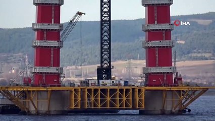 1915 Çanakkale Köprüsü’nün Ayakları 110 Metre Uzunluğa Ulaşt