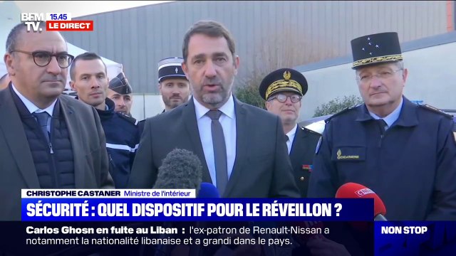Christophe Castaner sur le réveillon: 142.539 personnes seront mobilisées ce soir, dont 100.000 policiers et gendarmes