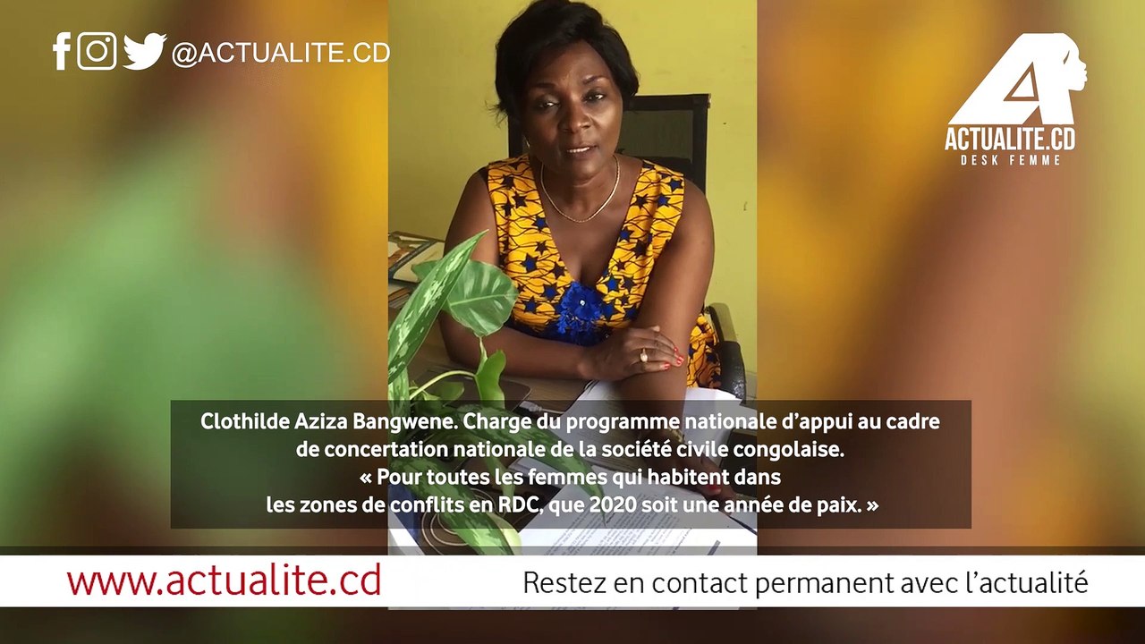 Pour 2020, Clotilde Aziza Bangwene souhaite le meilleur pour les femmes qui sont dans les régions touchées par les violences
