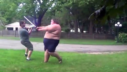 When lightsaber dueling goes horribly wrong !