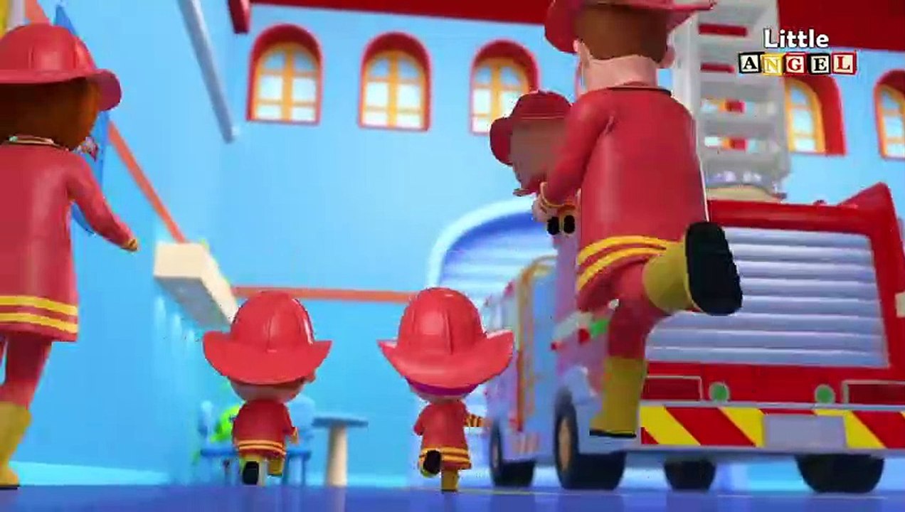 Das knallrote Feuerwehrauto | Besuch auf der Feuerwache | Little Angel Deutsch