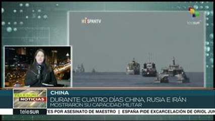 下载视频: Rusia, China e Irán fortalecen sus relaciones con maniobras militares