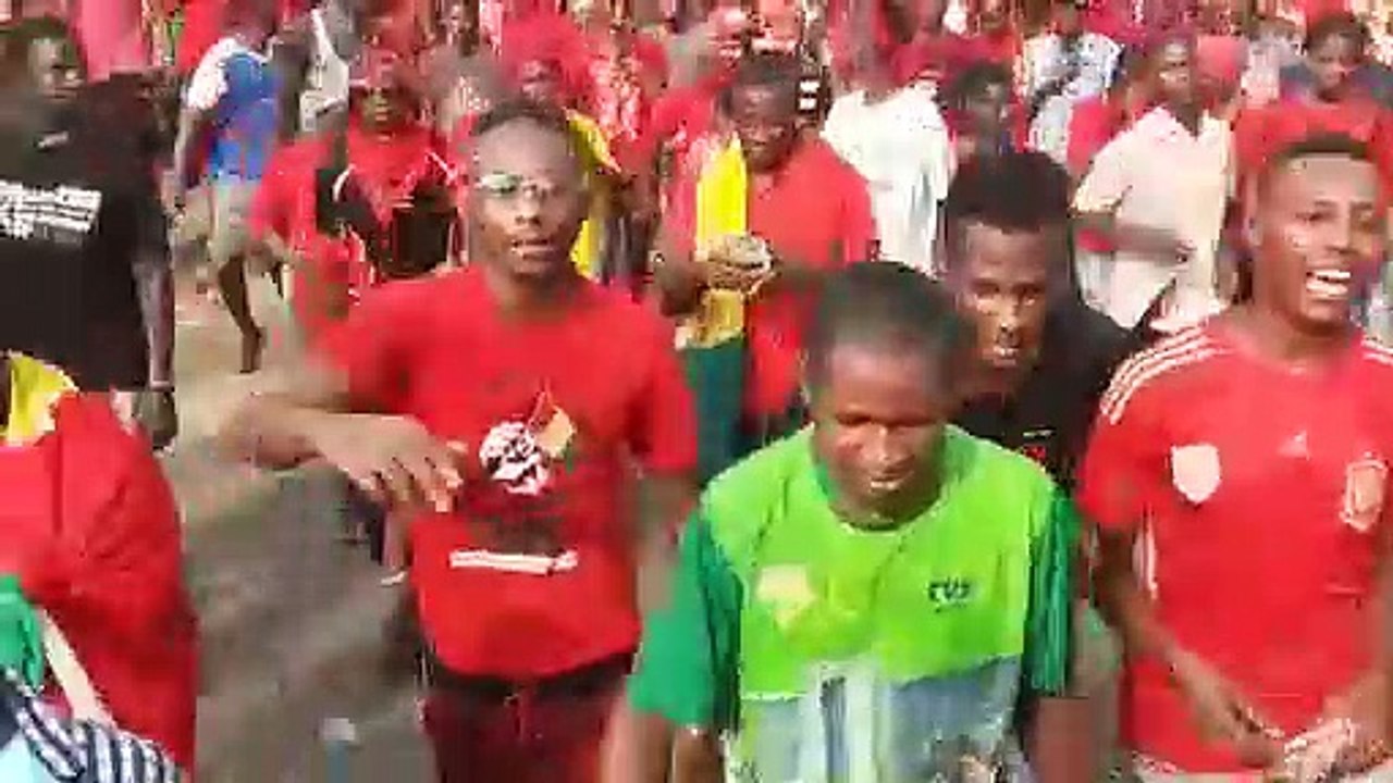 Une foule de manifestants à perte de vue contre un 3e mandat d'Alpha Condé