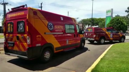 Homem tem graves ferimentos após queda