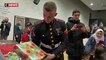 Seine-Saint-Denis : des cadeaux de Noël distribués par des Marines américains aux enfants de Stains