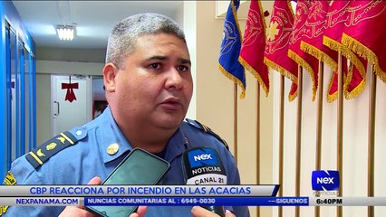 CBP reacciona por incendio en Las Acacias - Nex Noticias