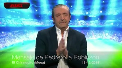 El emotiva dedicatoria de un Pedrerol 'tocado' para su amigo Robinson