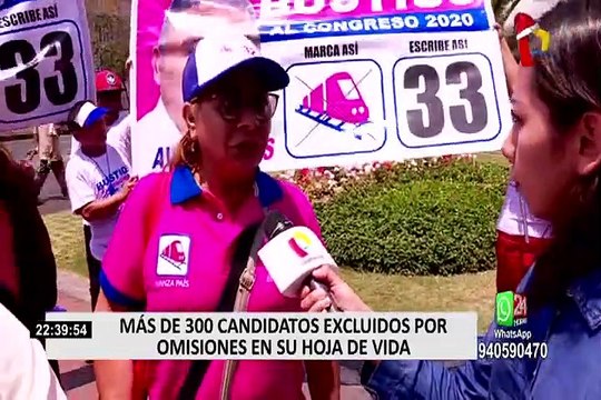 Elecciones 2020: postulantes excluidos reclaman que candidatos con sentencias continúan en carrera