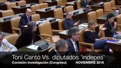 Cuando Toni Cantó 'apaleó' con palabras a un violento CDR vestido de diputado en el Congreso