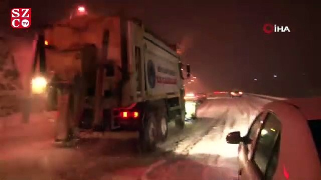 Erciyes’te kar yağışı etkili oldu