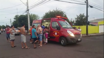Colisão entre carro e bicicleta deixa duas crianças feridas no Bairro Guarujá
