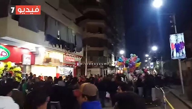 زحام شديد بشوارع أسيوط وانتشار أمنى مكثف احتفالا برأس السنة