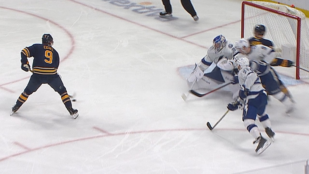 Jack Eichel records his first career shorthanded goal with highlight-reel move